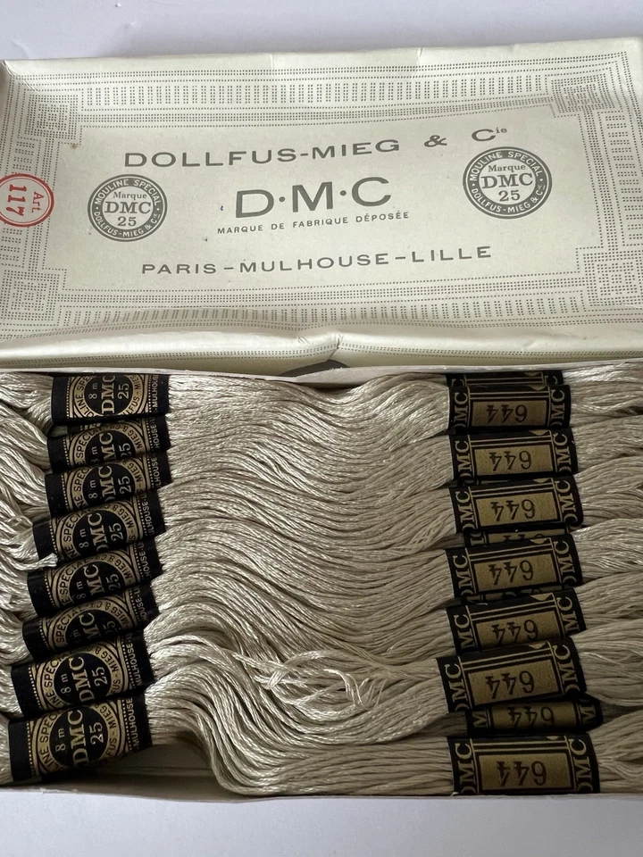 DMC  Embroidery Floss Color #644 ~ Medium Beige Gray/ Box Of 24 NEW - Image 3 of 4