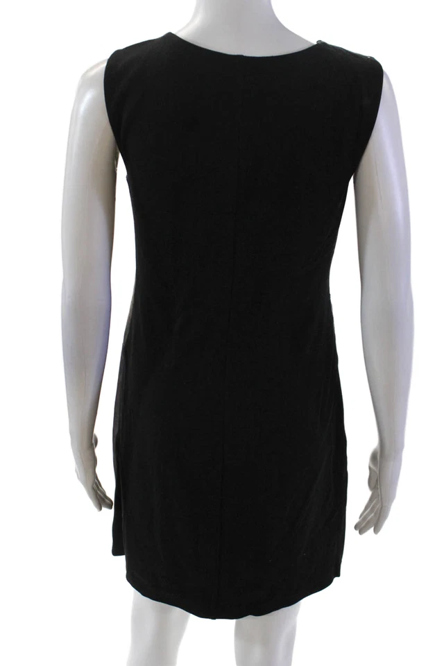 Vestido Lápiz Bailey 44 Para Mujer Cuero Gamuza Retazos Sin Mangas Marrón Talla S Foto 3 de 4