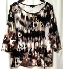 Neu! Leichter Sweatshirt MONARI Viskose/Modal Glitzer Gr. 40/42/44 - s. Maße !