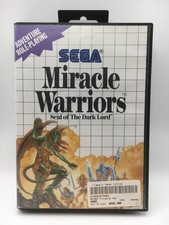 Sega Master System 1988 - Miracle Warriors w/ Box & Manual (Works)