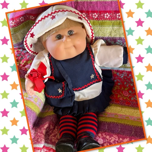 Lovely Cabbage Patch Kids Girl TRU Toys R Us doll Blonde Sailor Theme Outfit