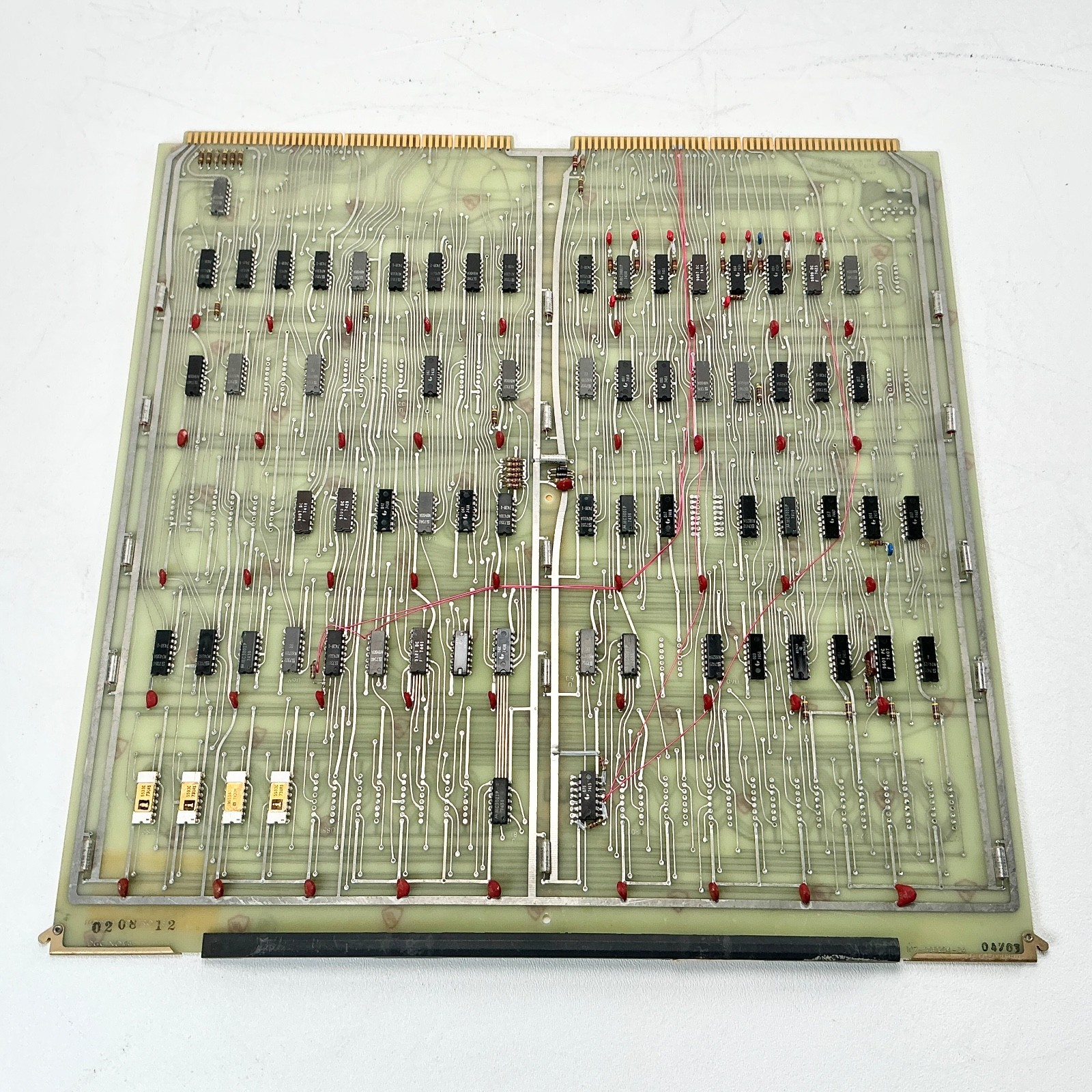 Data General Nova Modem Controller PCB 107-000204 Vintage 1974 Gold Intel ICs