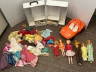 Huge Vintage Lot Barbie Dolls Trunk Dune Buggy Clothes Accessories