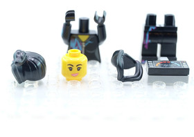 Used LEGO&reg; Minifigure Lucy Wyldstyle Hood Down with DETECTING RELIC