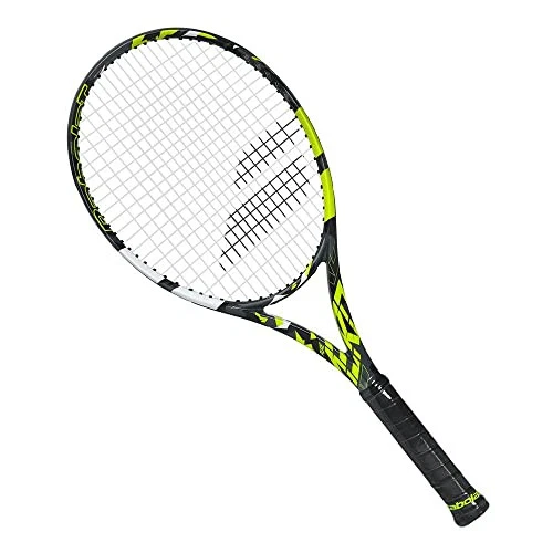 Babolat Pure Aero Tennis Racquet   Strung with 16g White Babolat Syn Gut at