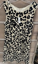 NWT  Loft Sleeveless Cheetah Print Dress Size Small 
