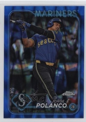 2024 Topps Chrome Update Blue RayWave Refractor 42/150 Jorge Polanco #USC177 6q5