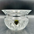 Waterford Crystal Kavanagh Rose Bowl 5.5 inch Original Sticker and Paper Label