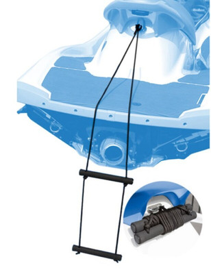 Hardline Fits EZ-1 2 Step Rope Boat Ladder For Easy Water Access