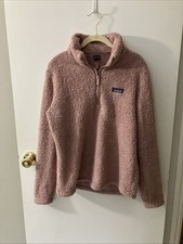 Women's Patagonia Mauve Purple Quarter Zip Sherpa Fleece Size Large