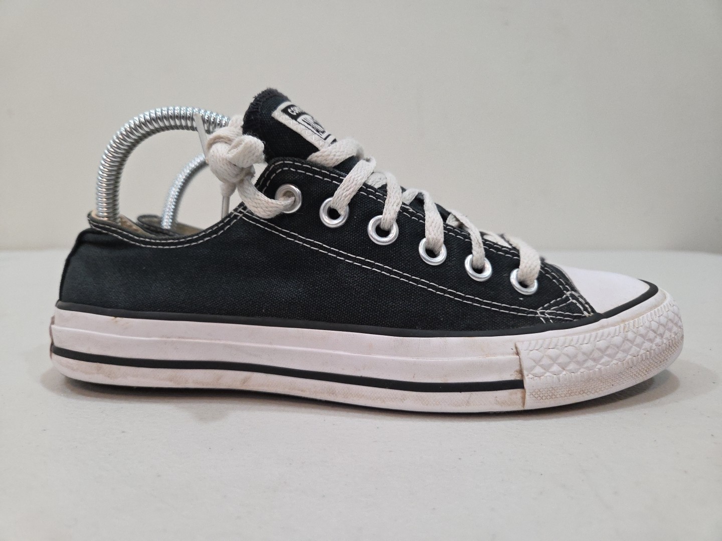 Converse Black All Star Low Top,  Size Women 8 Men 6 thumbnail 6