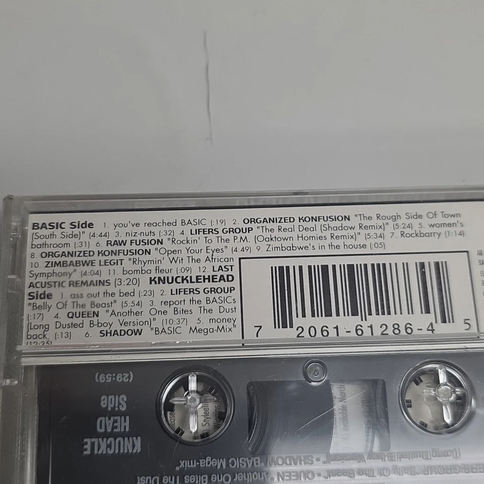 Basic Beats Sampler DJ Shadow Organized Konfusion Queen Etc Cassette NEW SEALED - Image 3 of 4