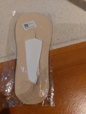  NEW Beige Invisible Socks. Small