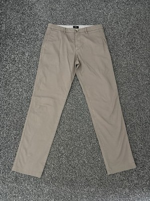 Hugo Boss Crigan3-D Men s Chino Trousers Pants Brown Grey Stretch W32 L31
