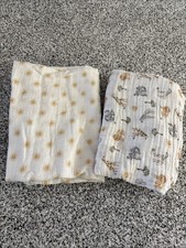 Baby Neutral Muslin Swaddles Chickpea