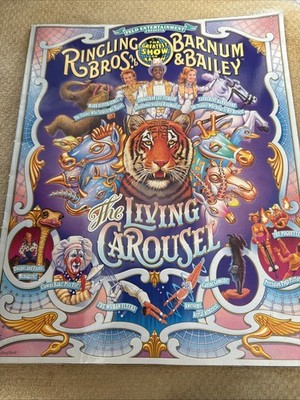 Ringling Bros. and Barnum & Bailey Super Circus Souvenir Program Living Carousel