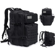 45L Military Tactical Backpack Large Army Molle Bag Rucksack 3 Day Assault Pack