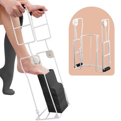 Foldable Compression Sock Aid for Seniors - Fits Calf Circumference under 16 Inc