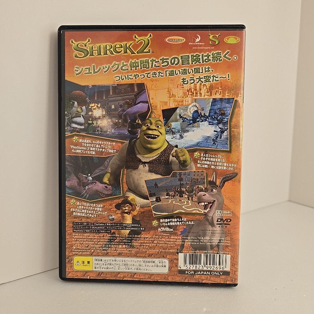 Shrek 2 Sony PlayStation 2 Authentic From Japan Game And Box PS2