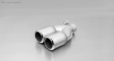 Remus Stainless Steel End Tube 2x84mm Round Rolled 000778