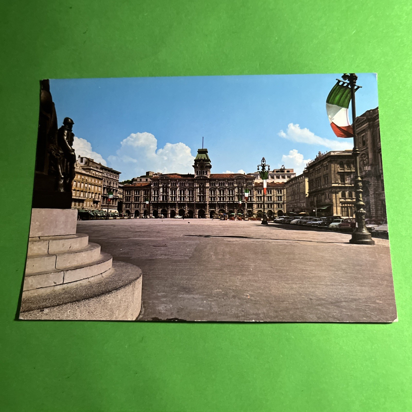 TRIESTE PIAZZA DELL'UNITA' DI ITALIA VIAGGIATA - CARTOLINA A COLORI COLLEZIONE