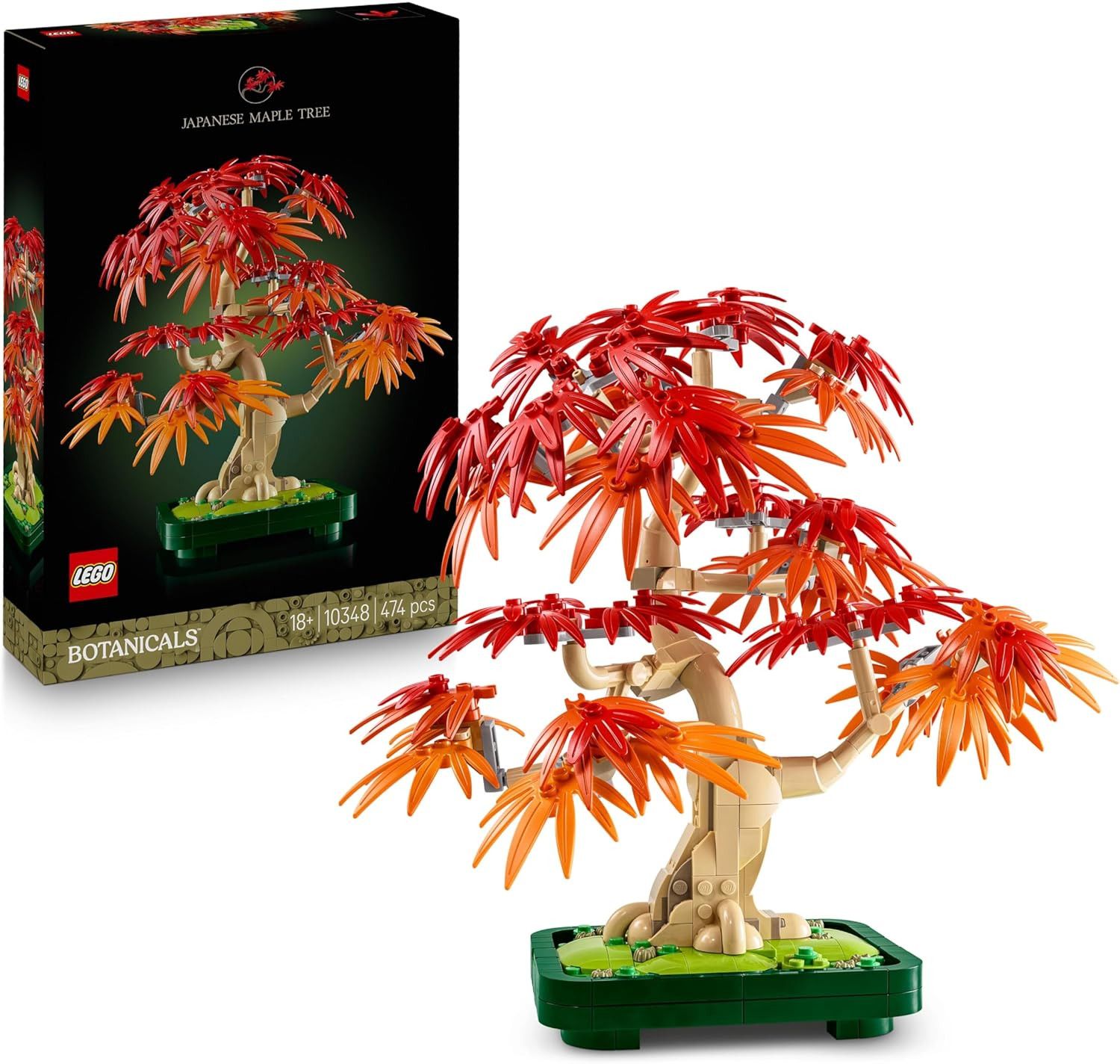 Set Bonsai Artificiale Acero Rosso Botanicals - Arredo Interni Zen