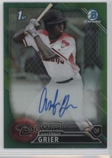 2016 Bowman Draft Chrome Pick Green Refractor 90/99 Anfernee Grier Auto 3q5