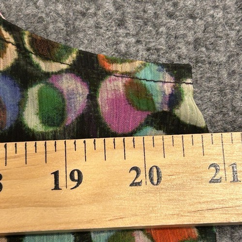 Liz Claiborne Top Shell Women’s L Multicolor Geometric Workwear Sheer - Picture 7 of 10