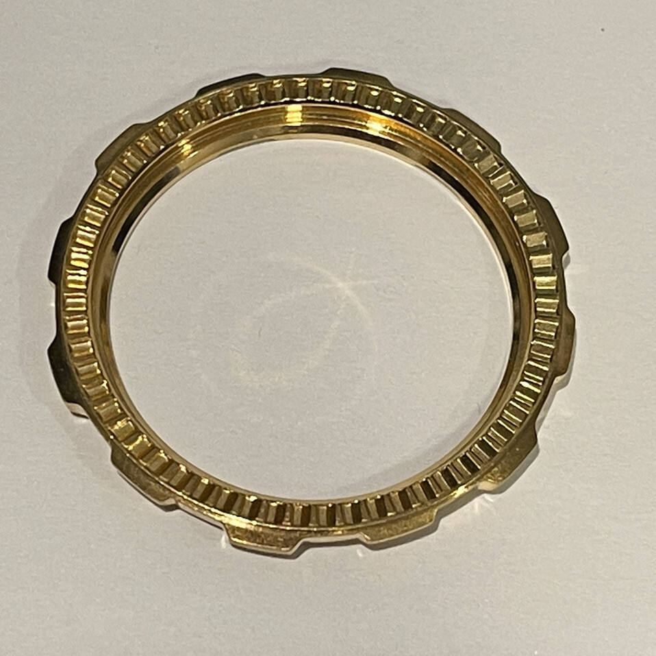 yel×BK⭐︎sn9ページ NOS Genuine Seiko Yellow Gold Color Rotating Bezel Part 8601-3191