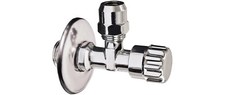 4er Pack Eckventil mit Schubrosette 20,95 mm (G 1/2)