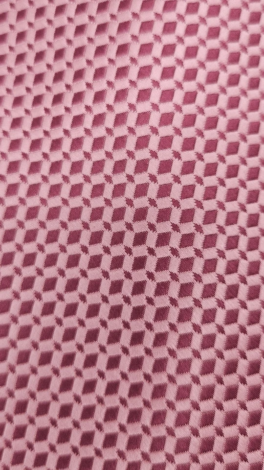 STEVE HARVEY Men's Celebrity Edition Microfiber Tie & Pocket Square Pink 3D Geo - Image 2 of 4