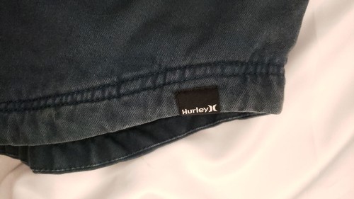 Hurley Jacket Sherpa Hoodie Flannel Lined Hooded Blue Men's Med Full Zip & Snaps - Picture 8 of 13