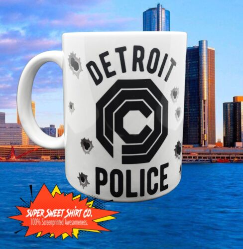 Robocop Becher, Detroit Police, Keramik Henkeltasse, Kaffeetasse, Teetasse, Blue Line - Bild 3 von 5