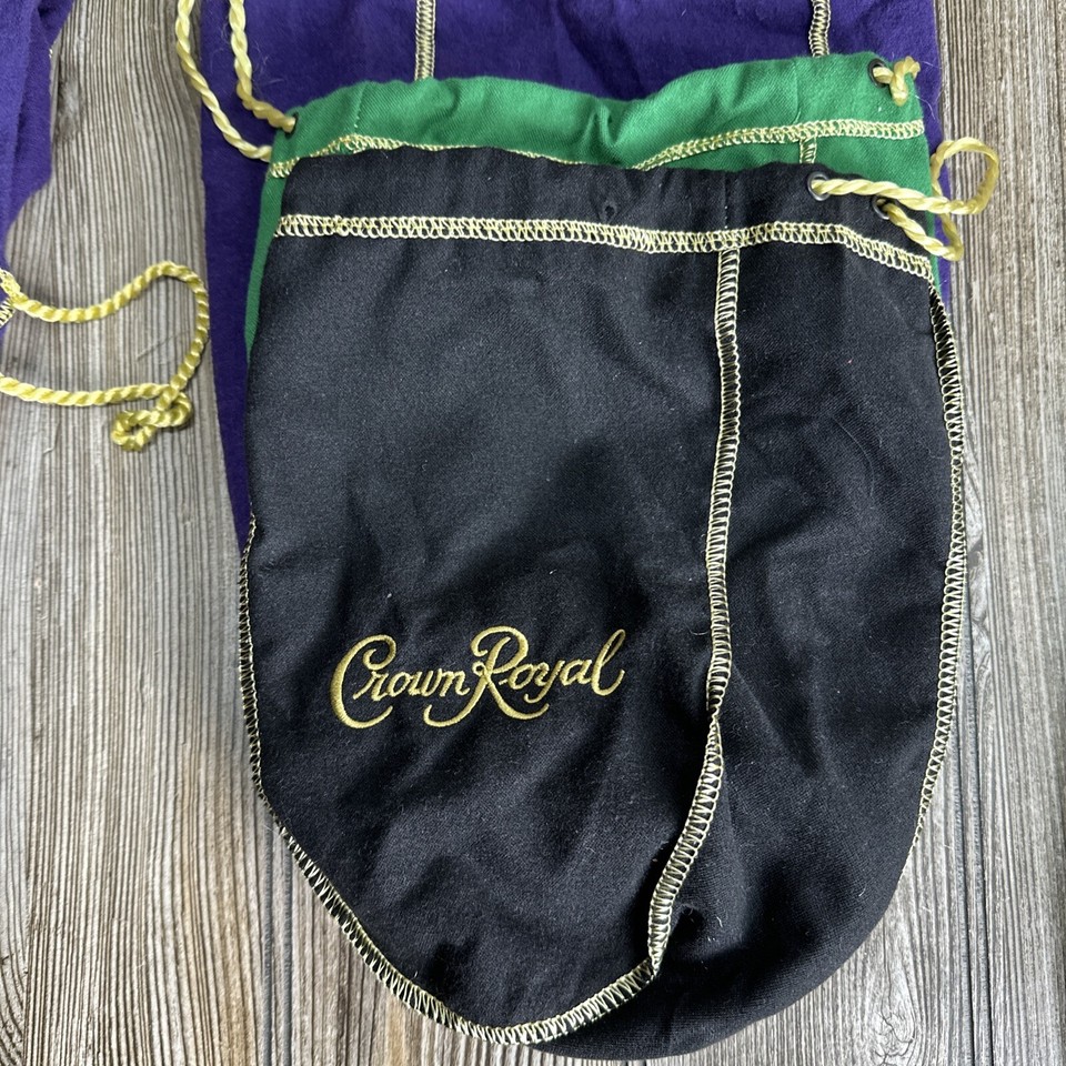 Crown Royal Bags Lot Of 11 Reserve Black Apple Assorted Sizes eBay