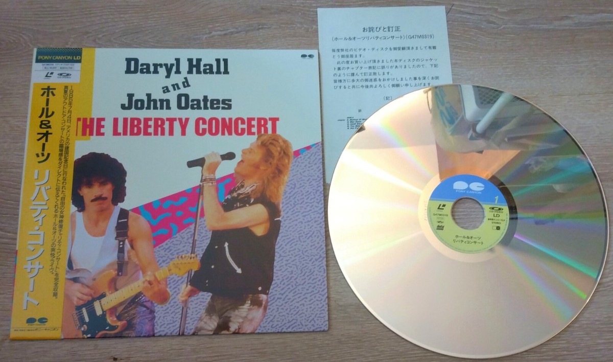 DARYL HALL &JOHN OATES Laserdisc The Liberty Concert 1985