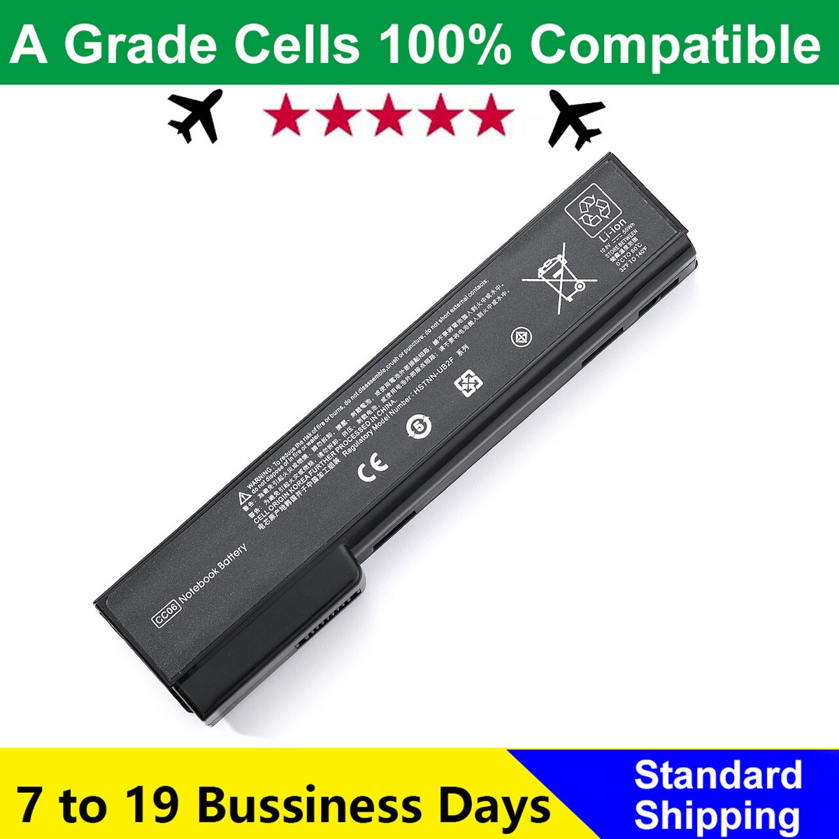 CC06 CC06XL Battery For HP EliteBook 8460P 8460W 8470P ProBook