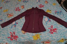 Lululemon Define Jacket Brushed Dark Adobe Special Edition Plum Wine Size 6