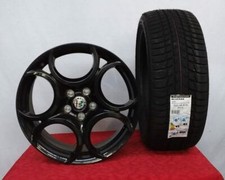 CERCHI IN LEGA 18 ORIGINALI ALFA ROMEO GIULIETTA + GOMME TERMICHE 225 40 18 NEVE