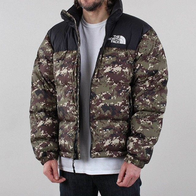 the north face 1996 retro nuptse jacket camo