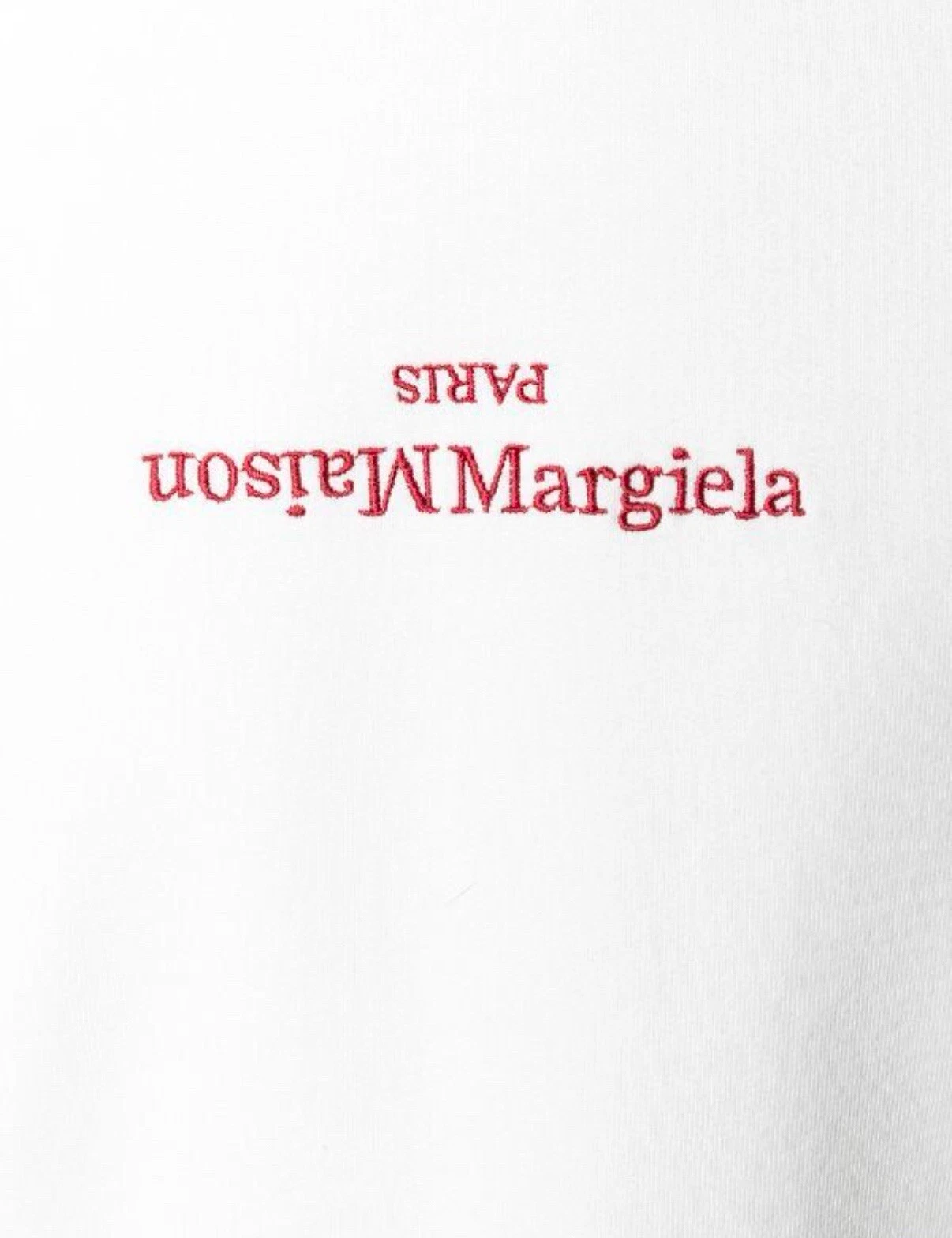 Felpa con cappuccio oversize Maison Margiela bianca