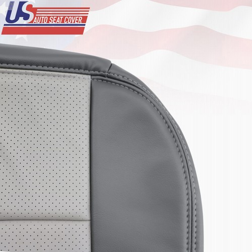 2001 Ford F-250 Platinum Driver Passenger Bottom Seat Covers 2Tone Gray TRM: A2 - Picture 2 of 8