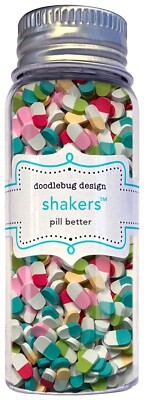 Doodlebug Shakers Fillers Cards & Crafts Pill Better Colorful Capsules