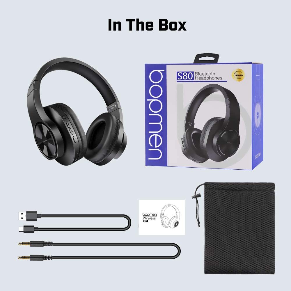 BOPMEN S80 Bluetooth Over Ear Headphones Wireless and Wired