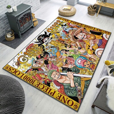 One Piece 1000 Logs Cover Area Rug, Monkey D Luffy , Anime Carpet