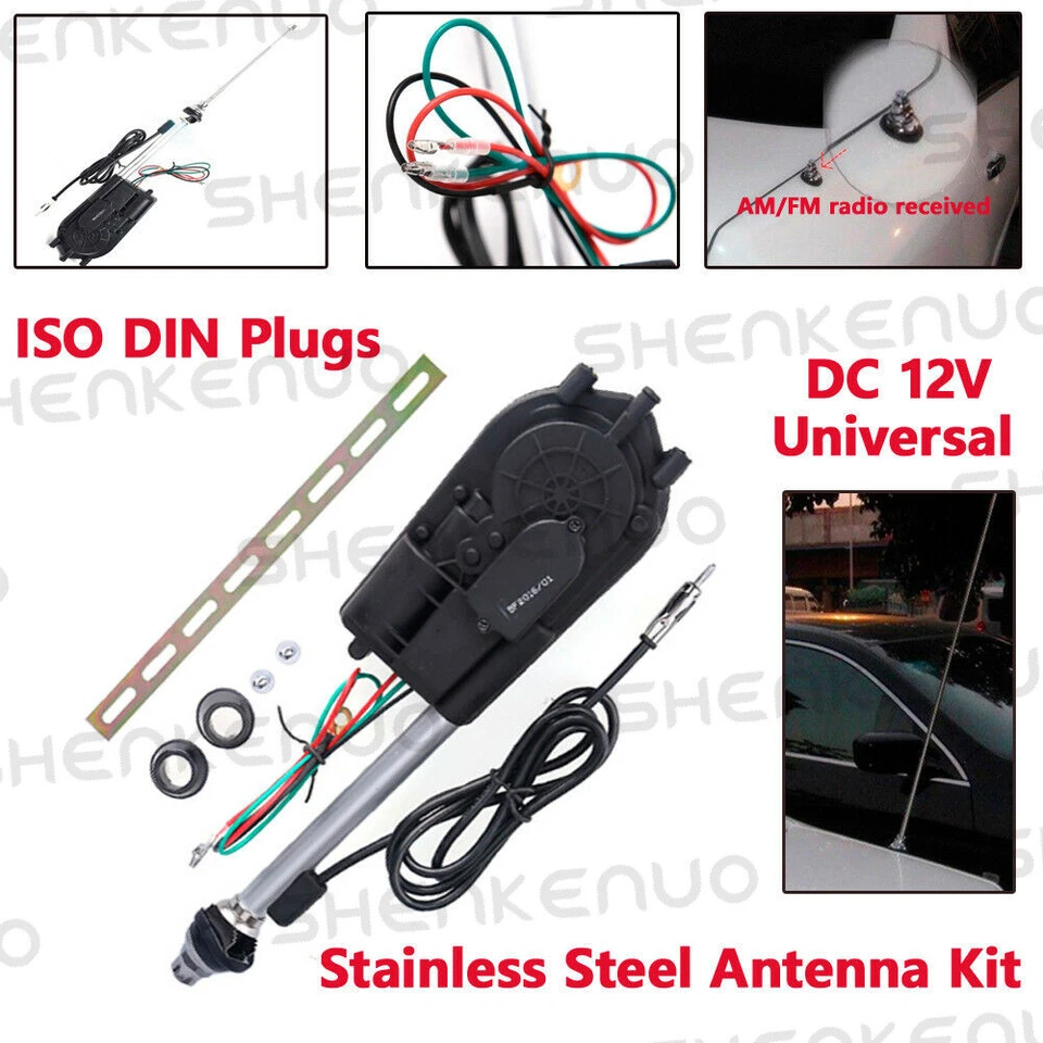 Power Antenna AM FM Radio Mast Replacement Kit Trunk Car Aerial Adapter 12V - Изображение 2 из 4