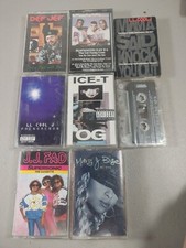rap cassette lot Of 8 LL Cool J Def Jef Mc Ren Ice T J Fad