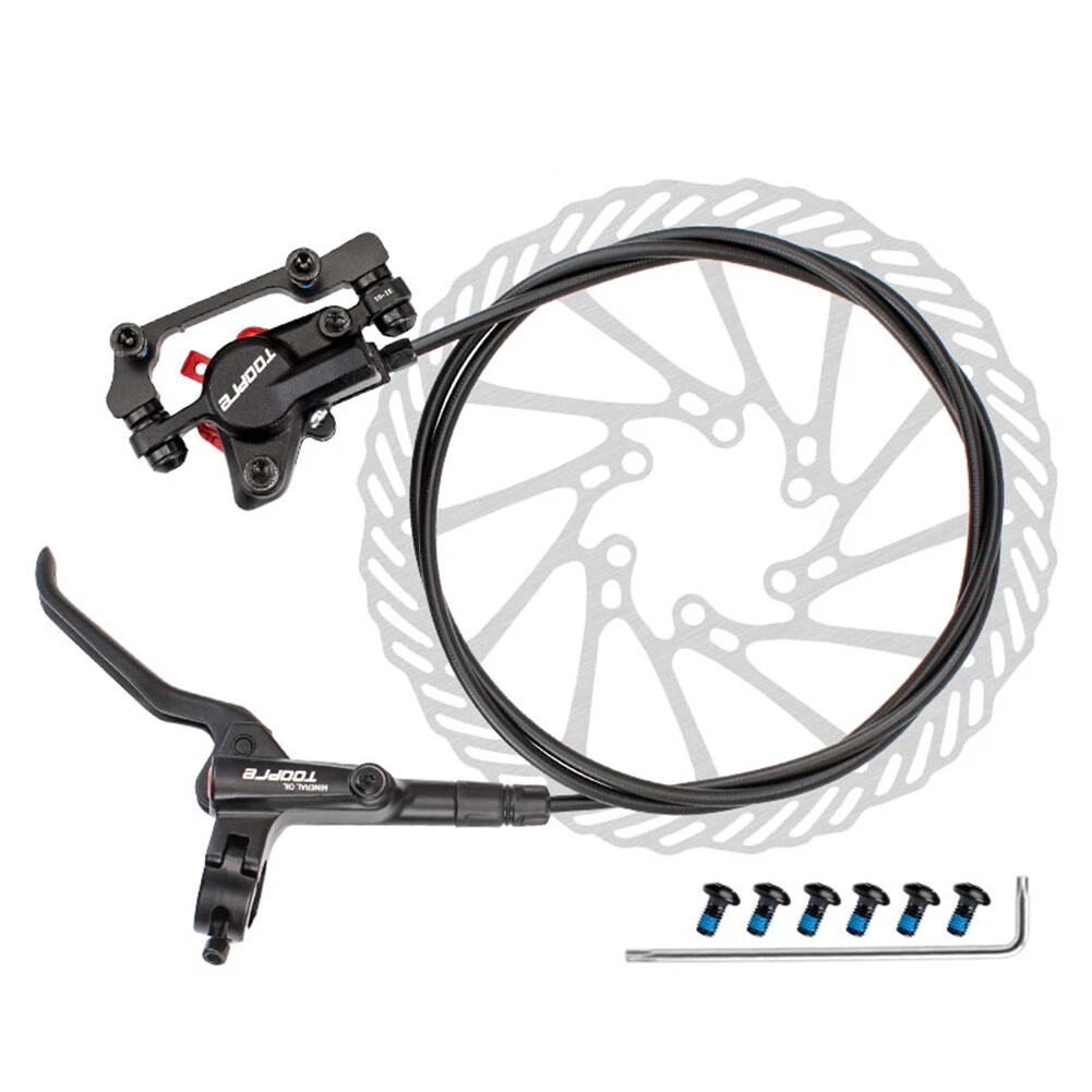 Hydraulic brake disc outlet