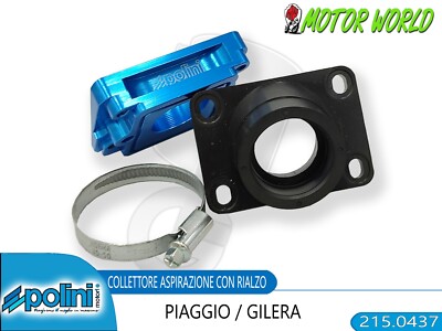 POLINI COLLETTORE ASPIRAZIONE CON RIALZO PIAGGIO CARBURATORE PWK 