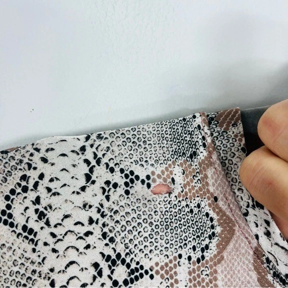 UNDERCOVER Costume da bagno Dolman elasticizzato stampa pitone serpente taglia media