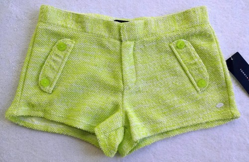 NWT TOMMY HILFIGER Girls Purple/Blue/Neon Yellow Shorts(Size 10, 12, 12/14) NEW - Picture 4 of 11